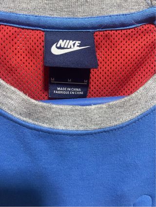 Camisola Nike azul e cinza