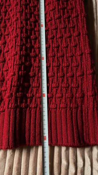 Chaqueta burdeos de punto