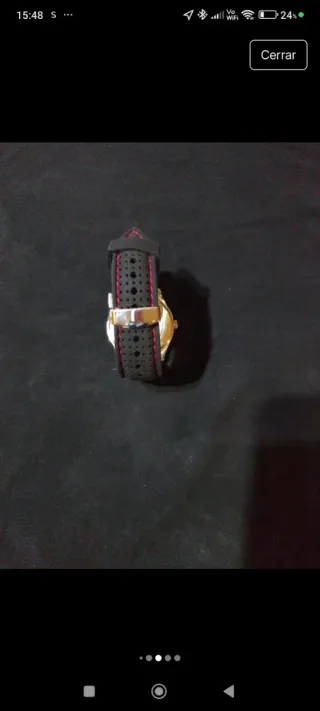 Reloj Lotus Hombre Negro y plateado