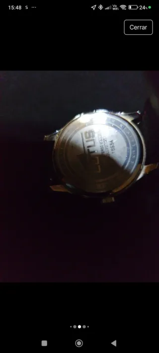 Reloj Lotus Hombre Negro y plateado