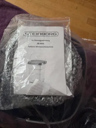 Mini Lavadora Portátil Plegable Steinborg SB-4004