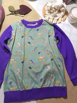 Maglietta bimba 4 anni uccellini