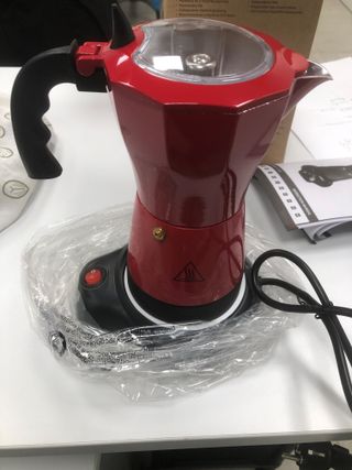 Moka elettrica base caffè caffe 6 tazzine 180 ml