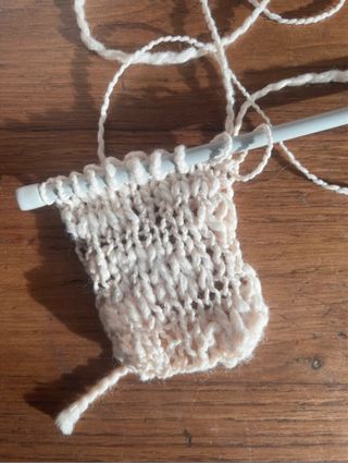 Lana irregolare color Panna