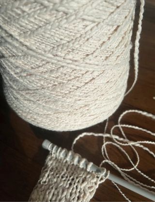 Lana irregolare color Panna