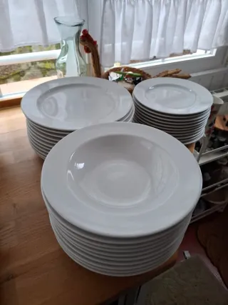 Vajilla Ikea Porcelana Blanca