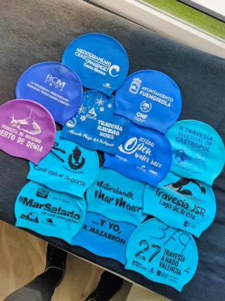 Gorros de natación.