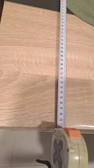 Mesa madera y (negro o blanco)