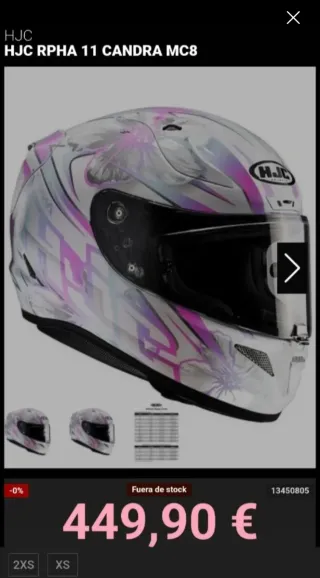 CASCO HJC RPHA 11 TALLA S