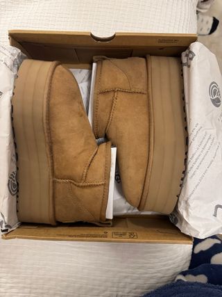 Botas UGG plataforma marrón