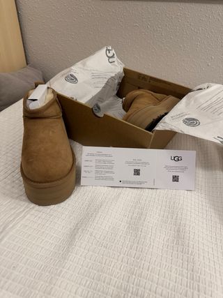 Botas UGG plataforma marrón