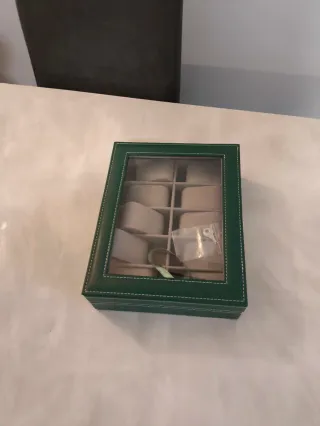 Scatola porta orologi con specchio