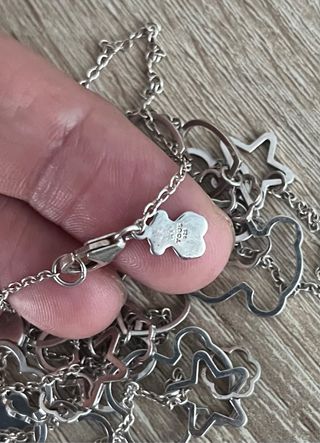 Conjunto Tous Plata: Collar, Pulsera y Pendientes