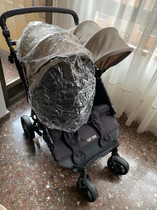 Carrito gemelar Easy Twin capazo y protectores