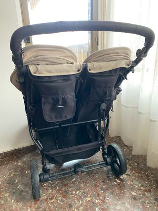 Carrito gemelar Easy Twin capazo y protectores