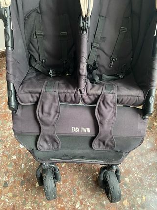 Carrito gemelar Easy Twin capazo y protectores