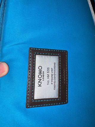 Maletín Knomo de piel marrón