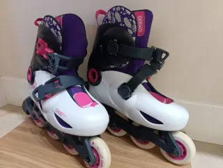 Patines en línea Oxelo Play 5 Morado talla 30/32