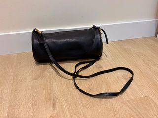 Bolso Cilindro Negro Zara