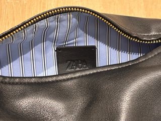 Bolso Cilindro Negro Zara