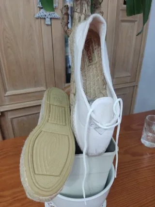 Zapatillas de esparto Viguera blancas