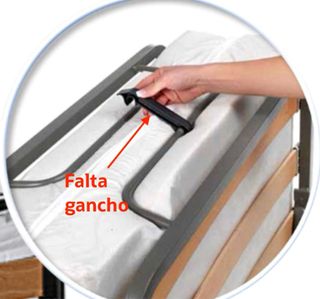 Cama Plegable con Colchón Viscoelástico