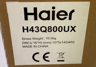 Televisor Haier QLED 43” con Google TV PRECINTADO