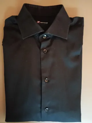 Camisa 7 Camicie Negra Talla 37