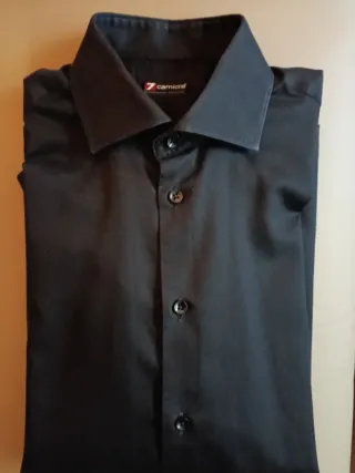 Camisa 7 Camicie Negra Talla 37