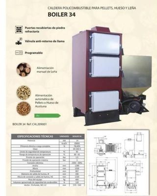 Caldera BOILER 34 policombustible Nueva MAD2001