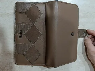 Portafogli Eslcc donna beige/marrone.