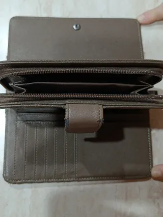 Portafogli Eslcc donna beige/marrone.