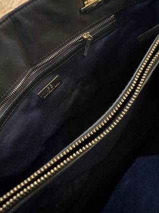 Bolso Purificación Garcia Negro Acolchado Cadena.