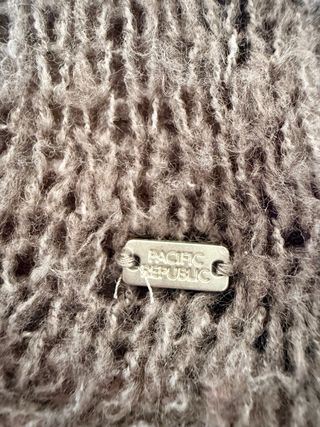 Jersey fino bicolor blanco y gris