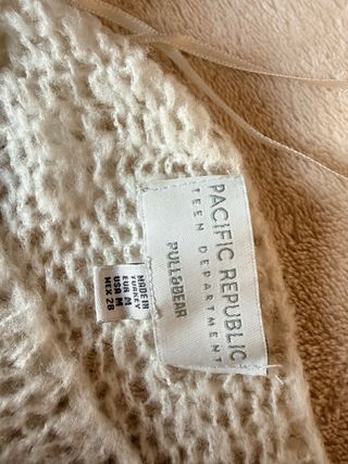 Jersey fino bicolor blanco y gris