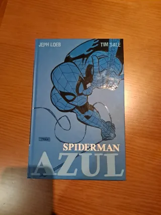 Reedición 100% marvel hc spiderman. azul