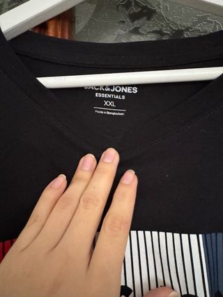 Camiseta Jack & Jones Negra Talla XXL