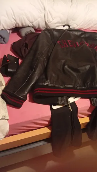 Cazadora de piel Chevignon Talla XL