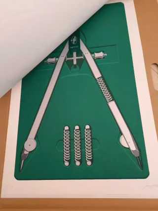 Lote serigrafías restos fabricación