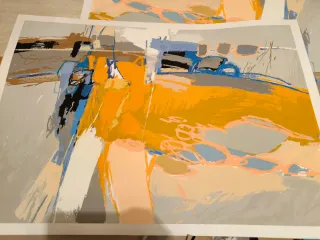 Lote serigrafías restos fabricación