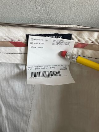 Pantalón Chino Burberry London Gris W37