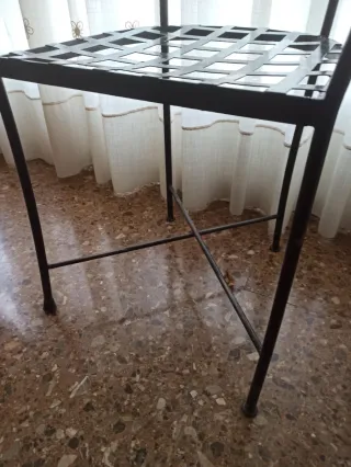 Sillón de forja negro