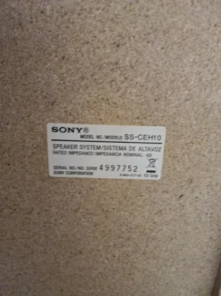 Mini cadena Sony MP3 Radio Casetes