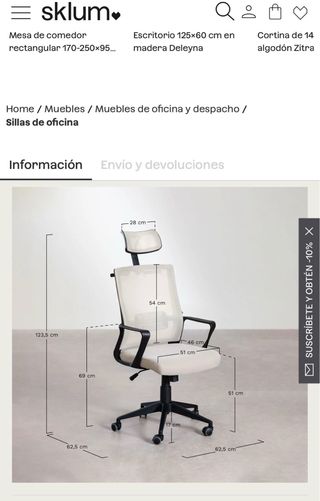 Silla de Oficina SKLUM