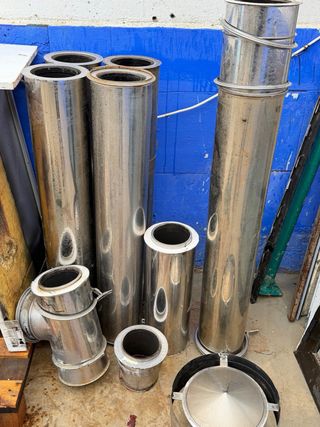 Tubo Inox 125 Calefacción