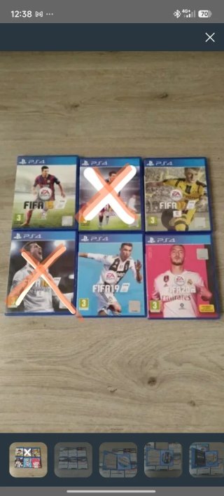 PS4 FIFA 15, 16, 17, 18, 19, 20 - Pack 6 Juegos