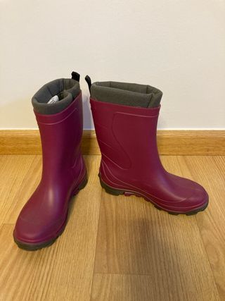 Botas de agua niña talla 33 moradas