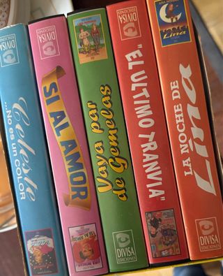 Lote 5 Películas VHS Comedia Romance Lina morgan