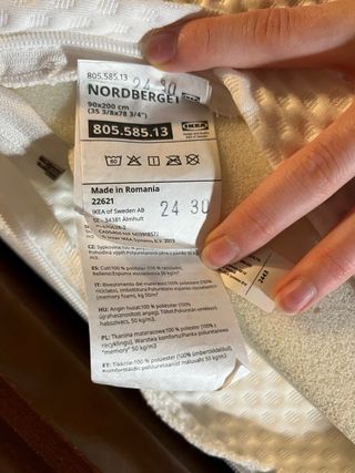 Colchoncillo IKEA 90x200 cm