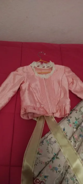 Traje Fallera Niña Rosa Talla 6-8